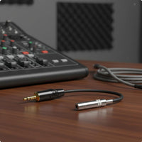 1/4 Inch Female to XLR Male Cable Double Shielded for Studio