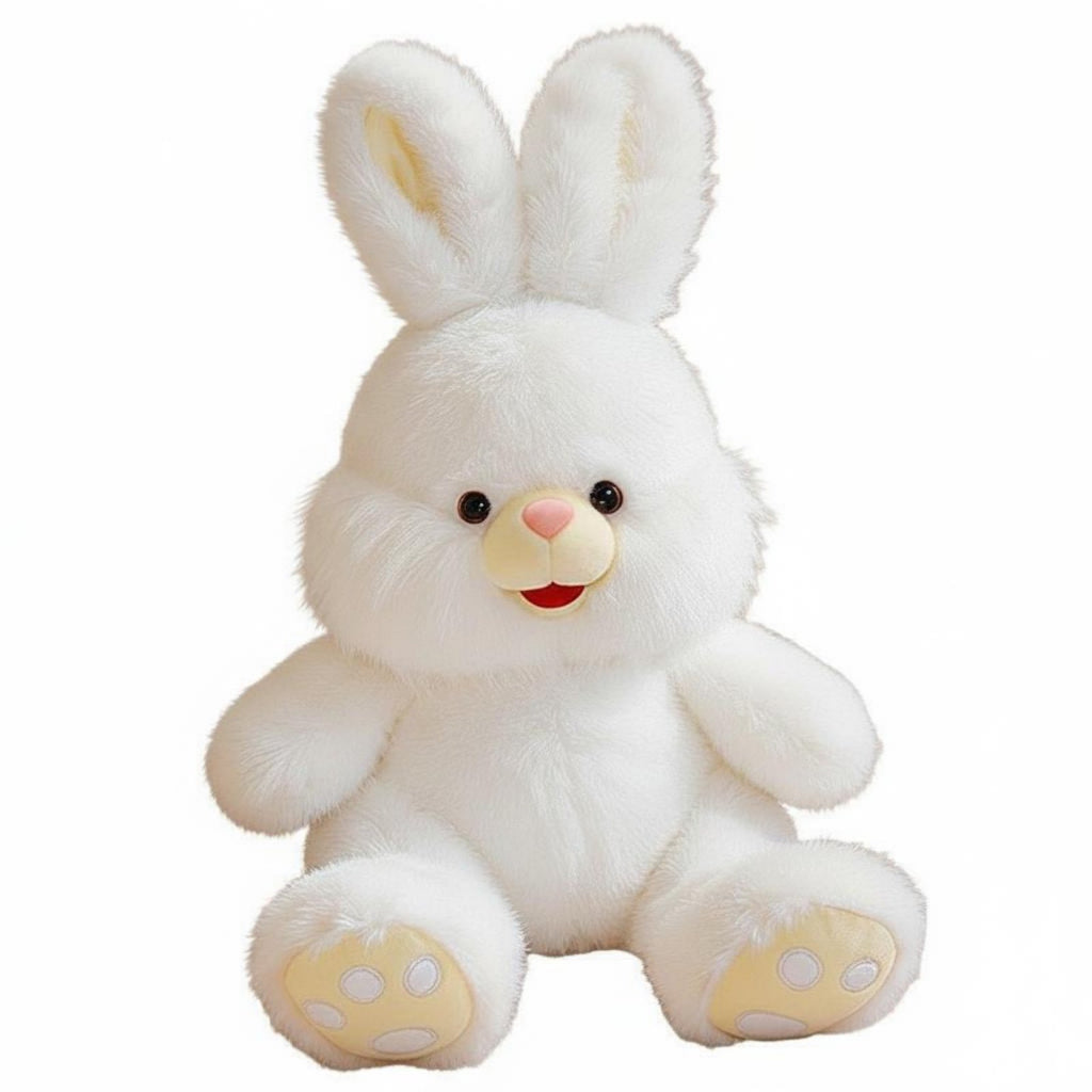 Long Ear Rabbit Plushie Cute Design Soft Rabbit Toy PP Cotton Filled for Girls
