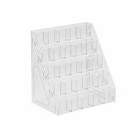 Multi Level Toy Display Rack Stacked Layers Tiered Figure Easy-to-View to Viewable 3 Tier Display Shelf for Desk