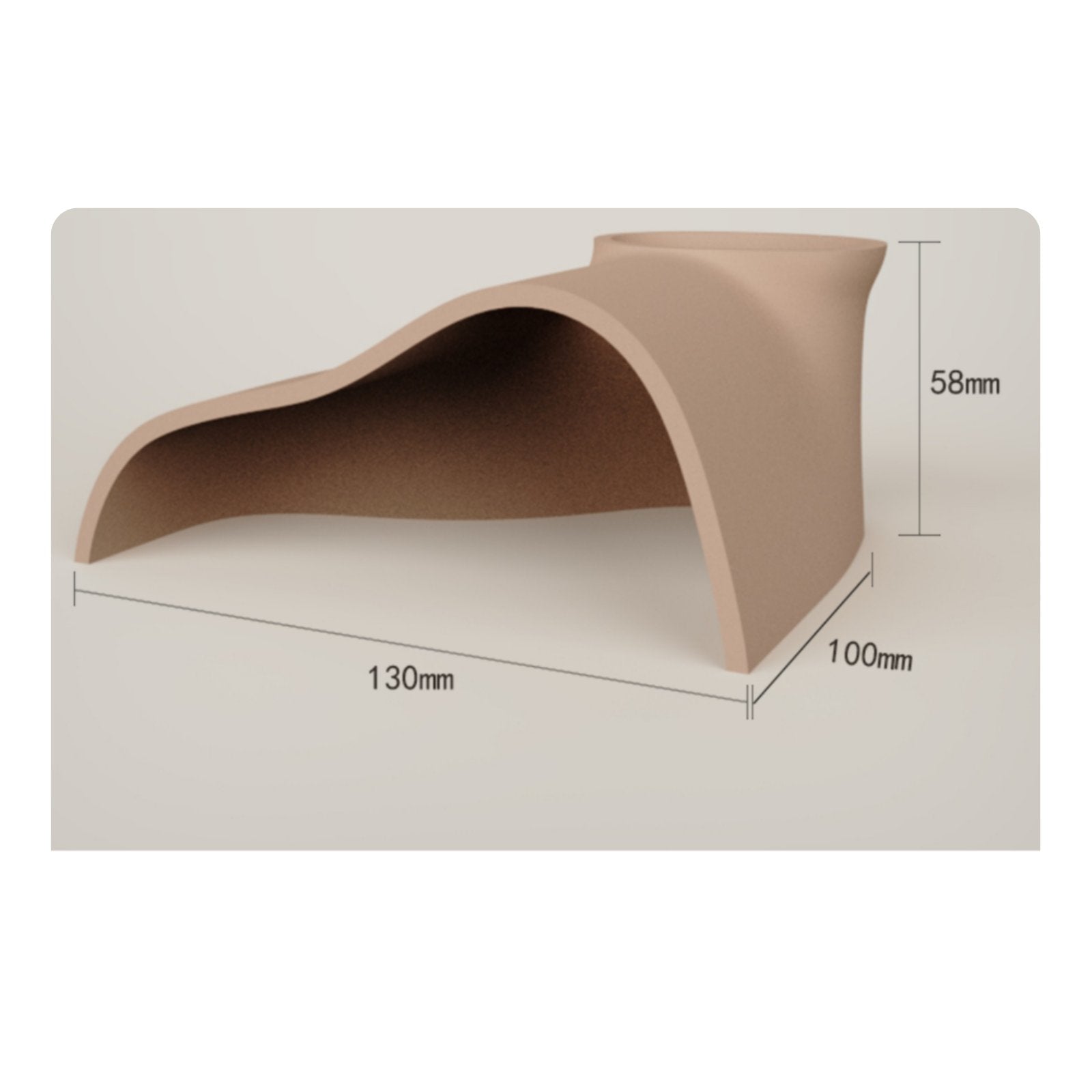 Amphibian Cave Hide Stress Reducing Aquarium Tunnel Cave for Small Pets