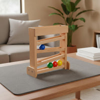 Educational Ball Track Fine Motor Skills Visual Tracking Toy Wooden Balls Color Sorting Ball Toy for 1-3 Year Olds