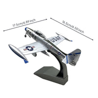 F-84 Thunderjet Model Printed Markings 1:72 Scale Fighter Plane for Collectors