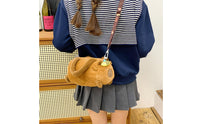 Plush Capybara Crossbody Bag Cute Capybara Plush Bag Furry for Shopping, Travel