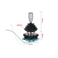 4NO Professional Joystick Silver Alloy Contacts Elastic Reset Operating Stick