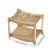 Cat Scratcher Hammock Scratch-Resistant Cat Bed Sisal Animal Habitat for Indoor