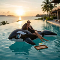 Cetacean Rideable Creature Shape Orca Ride Ride-on for Swimming