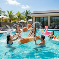 Battle Logs Raft Long-Lasting Pool Jousting Game Heavy-Duty