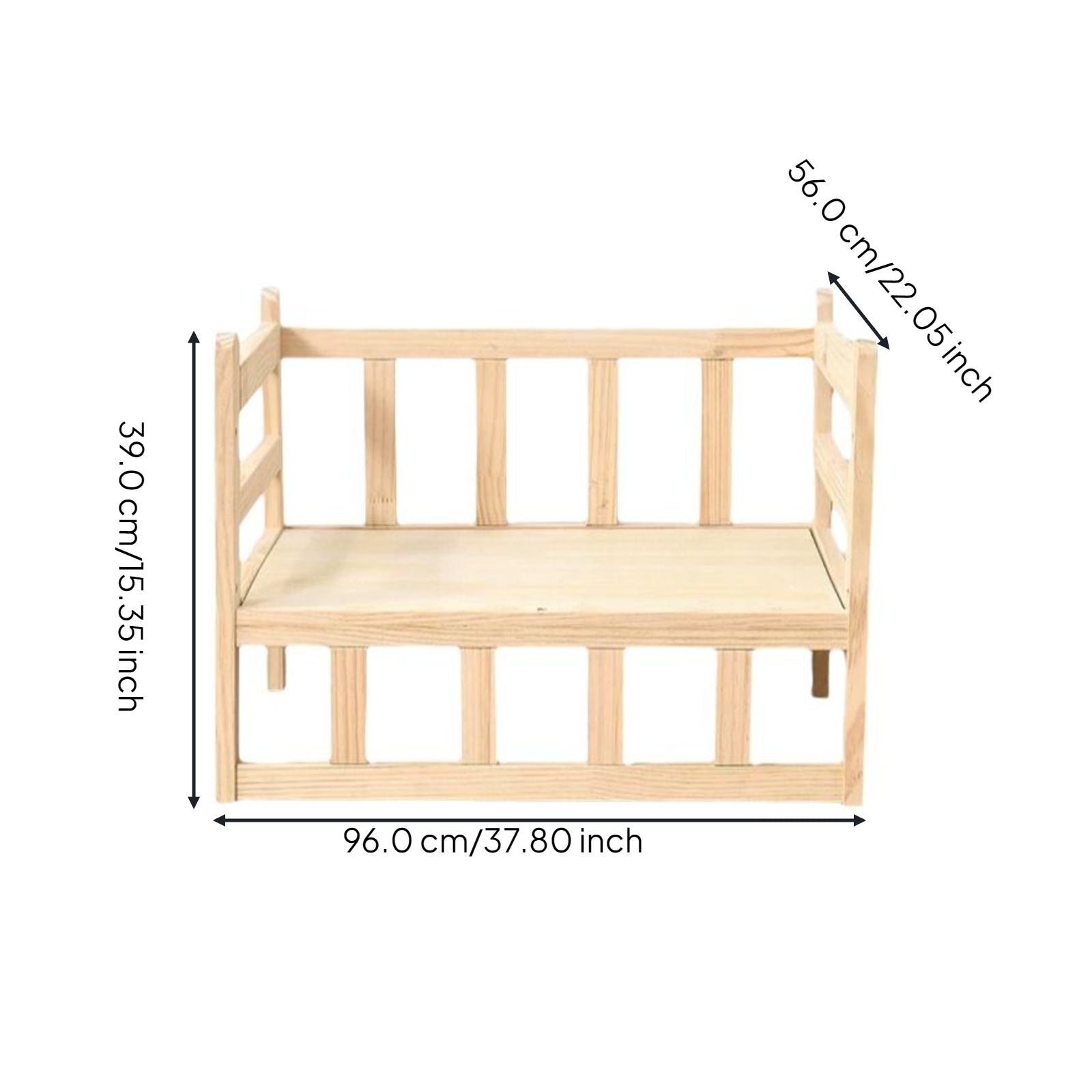 Elevated Cat Bed, Pet Cot, Washable, Calming, Indoor Pad