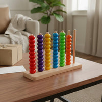 Color Sorting Abacus Educational Bead Counting Frame Glide Sliding for Babies