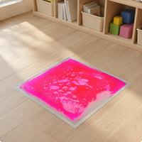 Liquid Sensory Mat Pressure Sensitive Hydraulic Floor Mat Tile Easy to Clean Interactive Floor Tile Set for Preschoolers, Kindergarten, Classroom