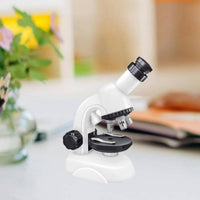 1200X Zooming Device Kit with Sample Slides Children's Science Zooming Device Set DIY Sample Making for Students, Home Study