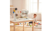 Children's Coffee and Imaginative Confections Food Set Complete Accessory Kit Wooden Coffee Maker Toy Set Realistic Sounds