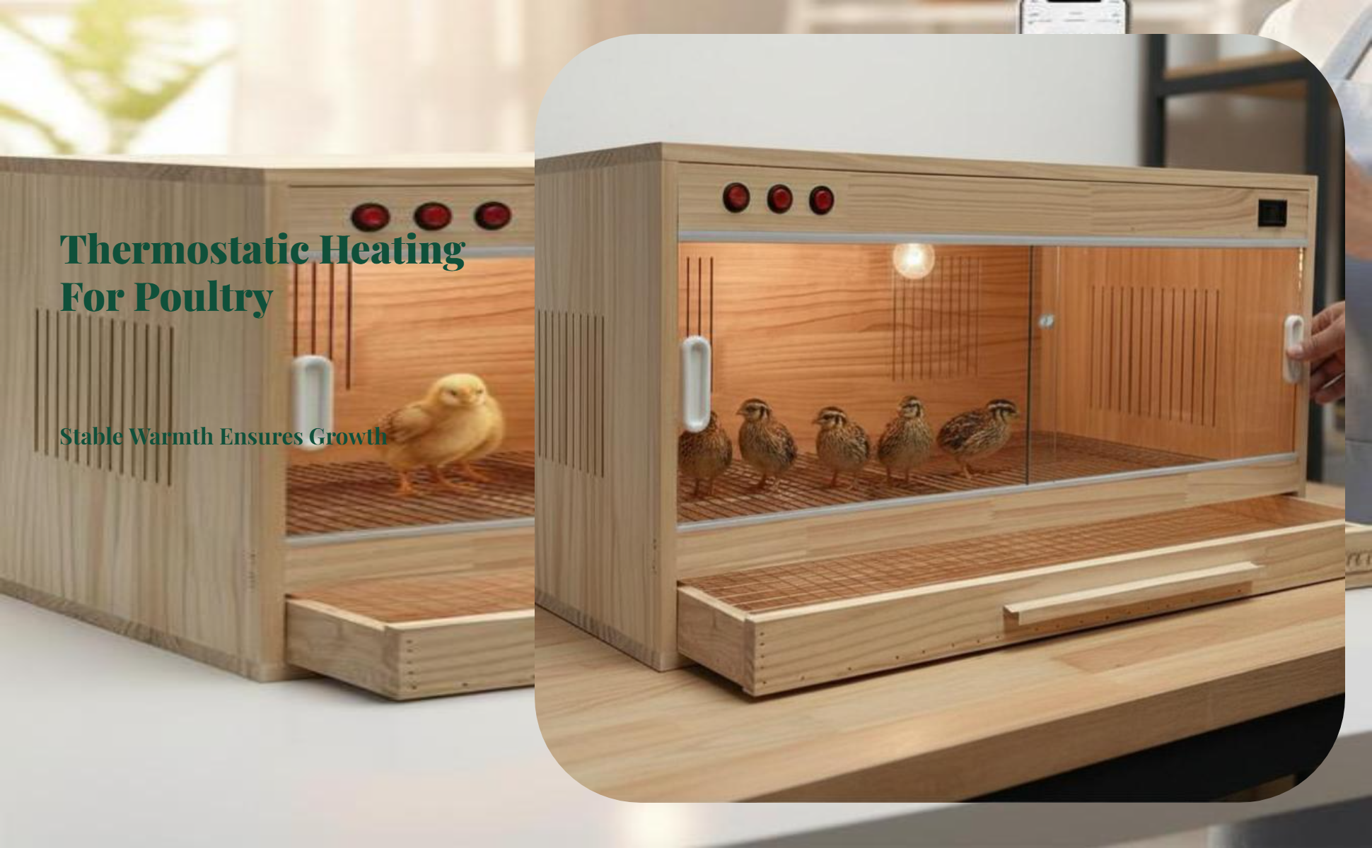 Amphibian Terrarium, Smart Temperature Control, Drawer Storage