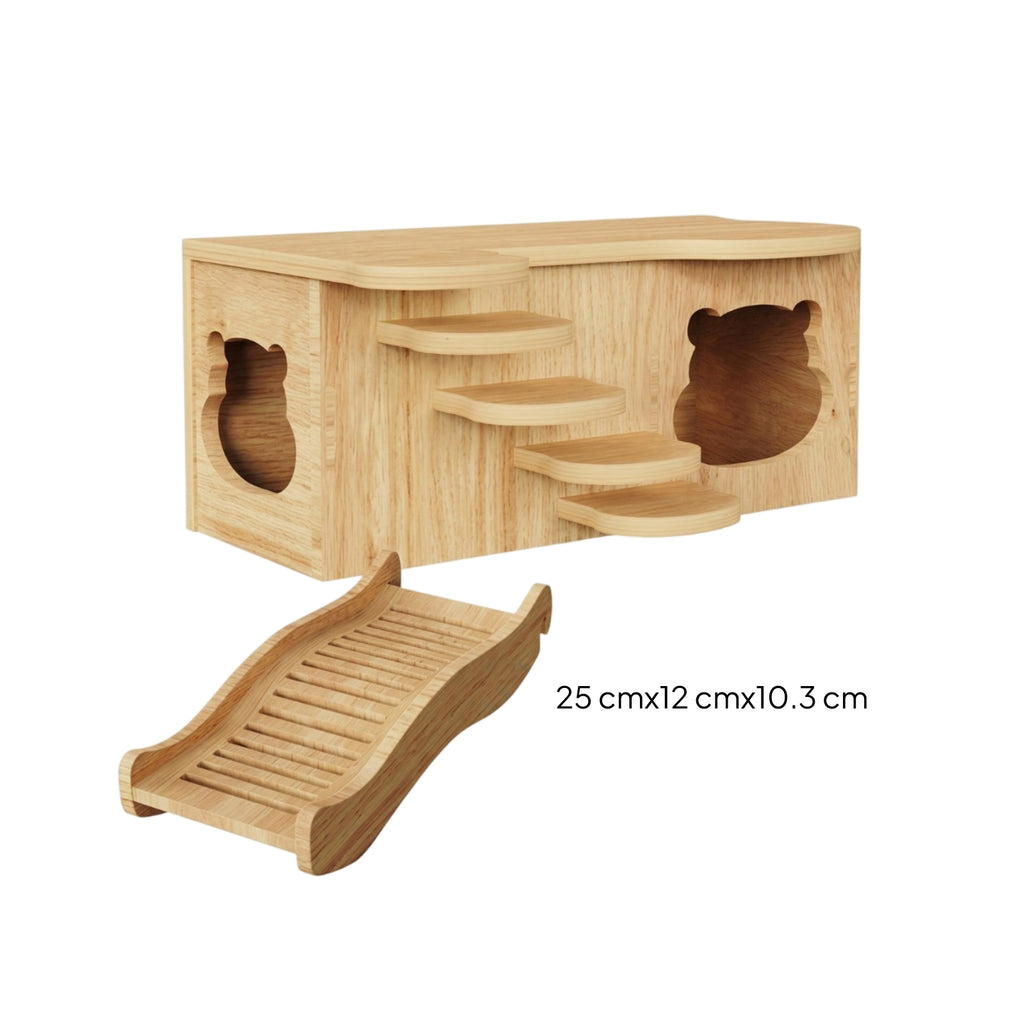 Hamster Hideout House Even Top Wooden Hamster House Sturdy
