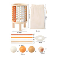 Pisa Structure Balance Toy Educational Wooden Balancing Structure Perforated