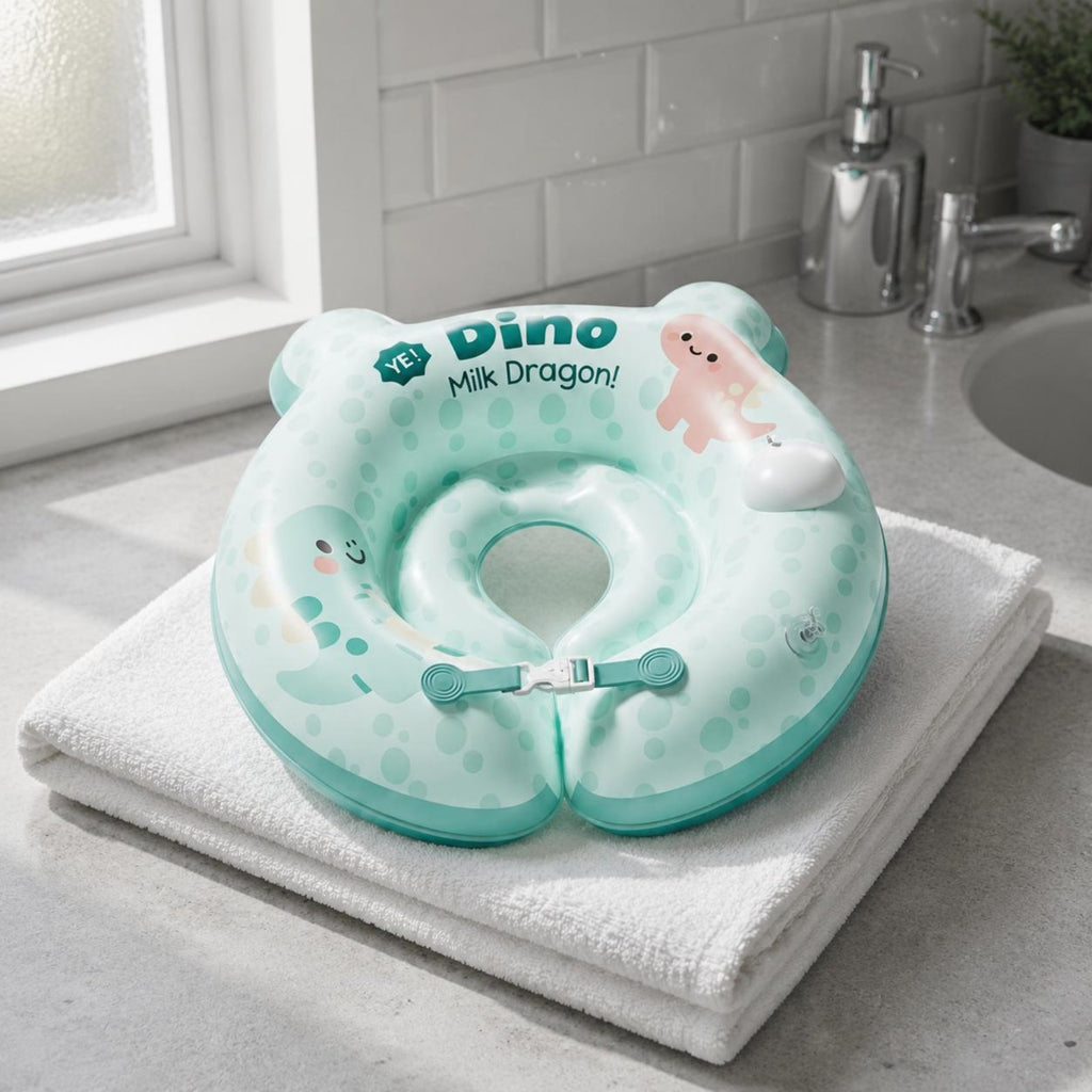 Infant Bath PVC Newborn Swimming Collar Leak-Resistant
