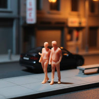Miniature Couple Figures Micro Photography Couple Figurine Set Detailed
