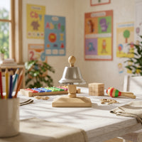 8 Note Chime Set Educational Desk Bells Long-Lasting for Home Learning, Kids