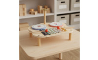 Wooden Music Station Educational Xylophone Drum Cymbal Toy Youngster Music Station Youngster Percussion Set for Young Children