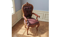 1:12 Scale Chair Lightweight European Backrest Chair Realistic Details