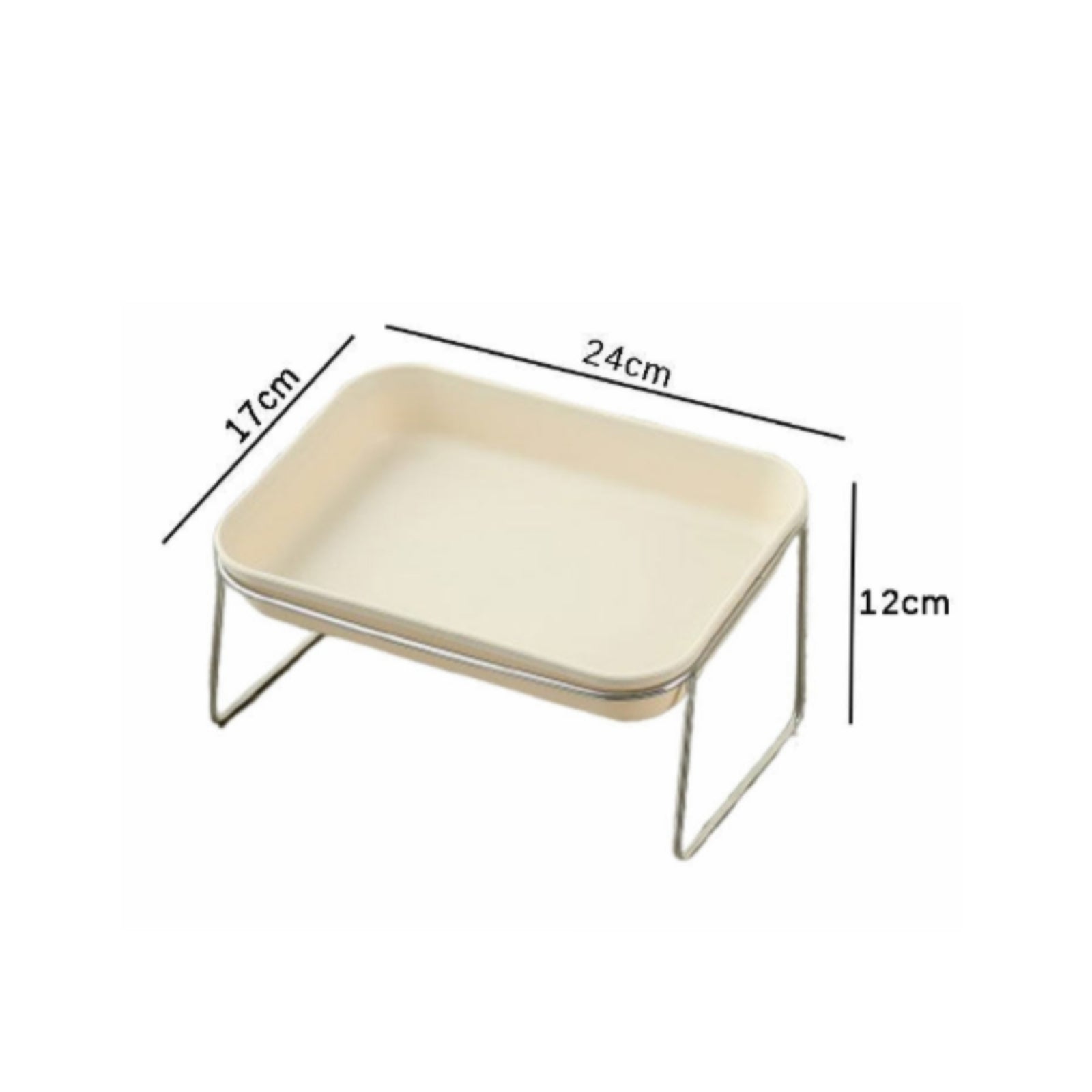 Rectangular Pet Bowl Deep PP Bowl Insert Glossy