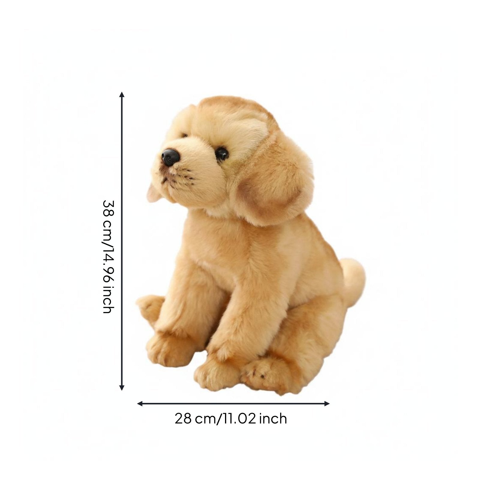 Realistic Dog Stuffed Animal Embroidered Eyes Chihuahua Stuffed Animal Cute