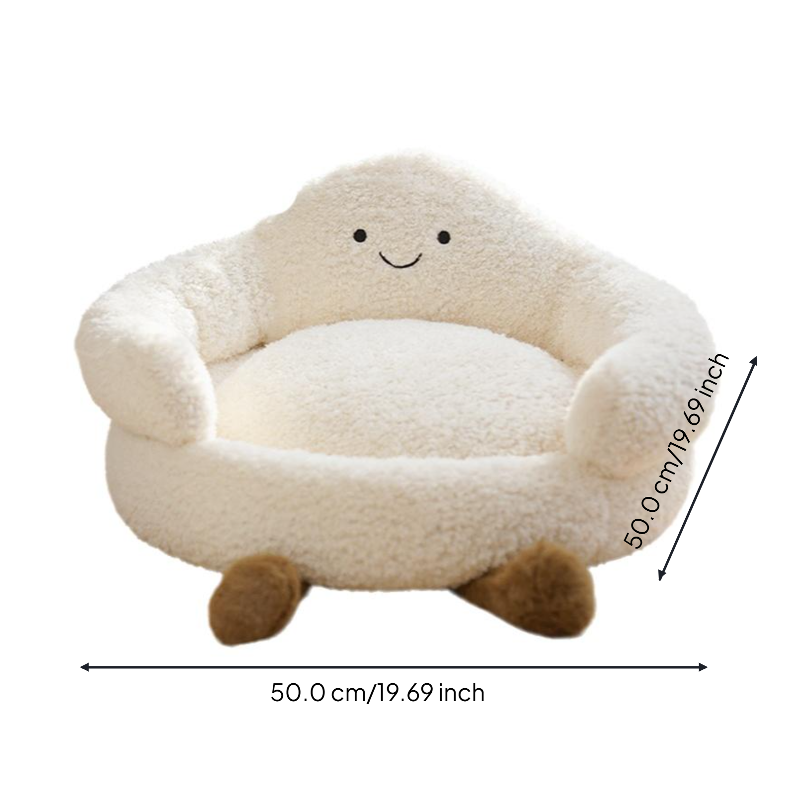 Cat Bed, Calming Plush Sofa, Cozy Indoor Retreat