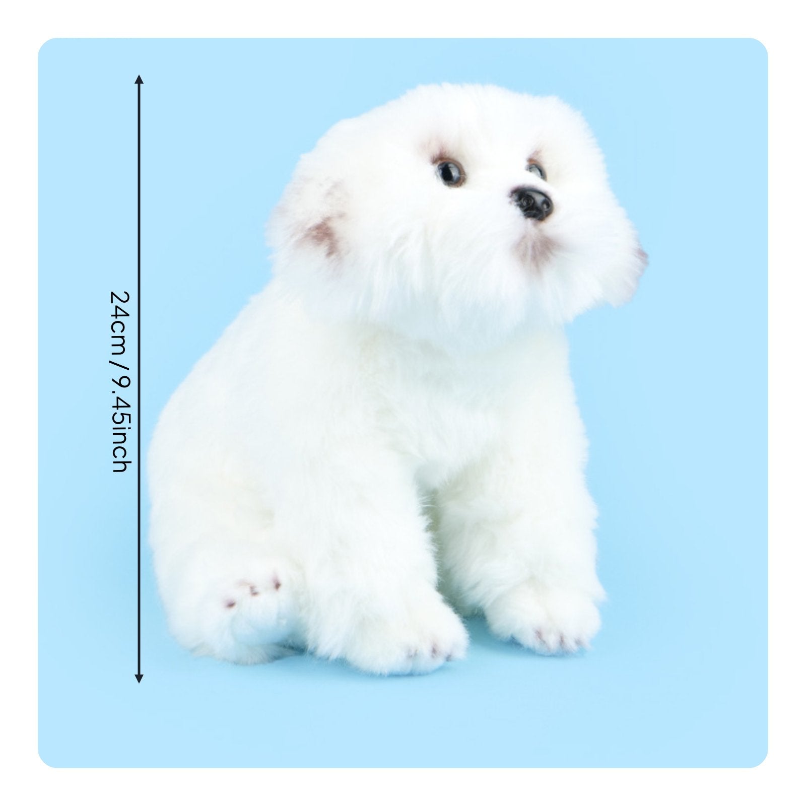 Maltese Soft Toy Dog Soft Home Decoration Cuddly