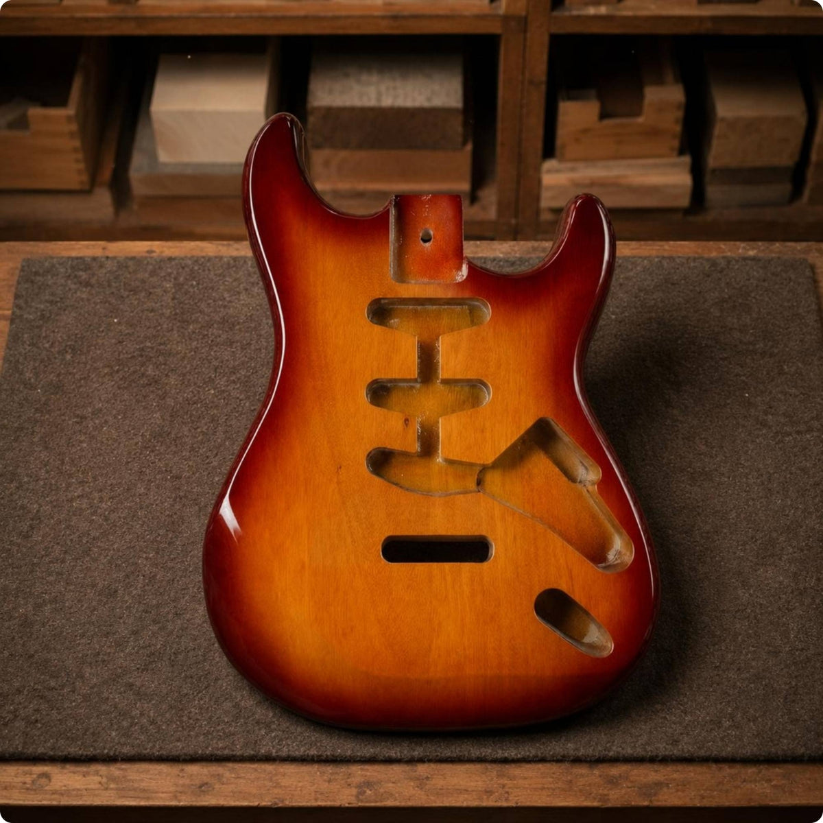 StandardStyle Guitar Body Lacquered Surface ST Style Guitar Body DIY String Instrument Part