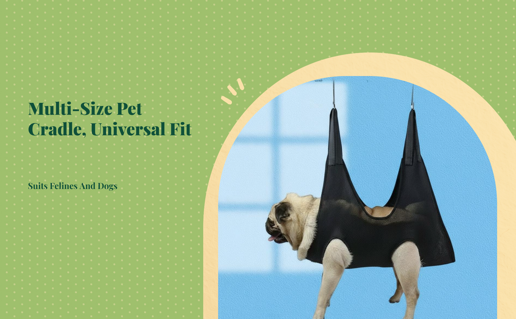 Pet Grooming Support, Dog and Cat Restraint Harness, Nail Trimming, Adjustable Stable Harness for Home or Salon