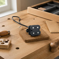Black Dual Coil Pickup High Output 2 String Guitar Pickup Open Musical Style Accessory for Repair