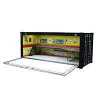 Container Repair Shop ABS Mini Garage Display Detailed