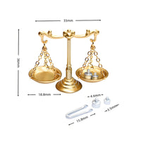 Miniature Balance Scale Highly Detailed for Collectors, Hobbyists