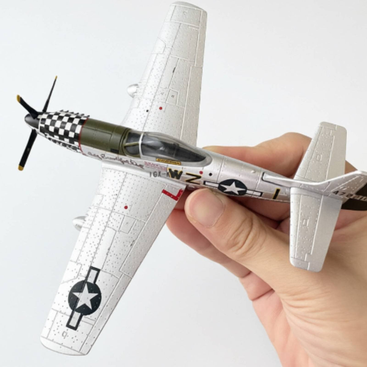 P-51D Stallion Model Alloy Build Metal Airplane Reproduction Gift for Desk