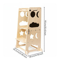 4 in 1 Activity Stand Multi Function Kids Kitchen Helper Blackboard for Toddlers