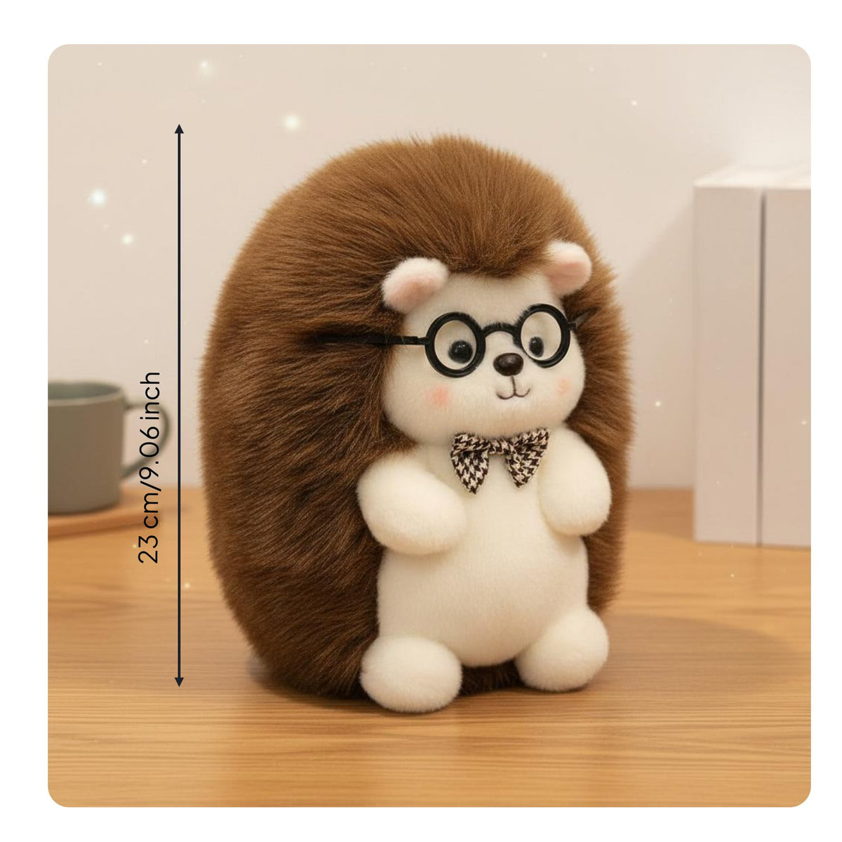 Hedgehog Soft Toy Soft Hedgehog Stuffed Creature Cuddly for Desk Decoration