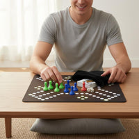 Jackaroo Board Game Portable Ludo Game Set Sturdy Construction for Parties