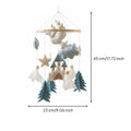 Textile Crib Mobile Nordic Crib Ornament Boho Design for Infants