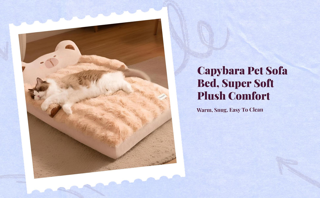 Cat bed with washable cover