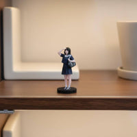 Girl with Backpack Figurine Highly Detailed 1:64 Scale Figure Set Hand Painted