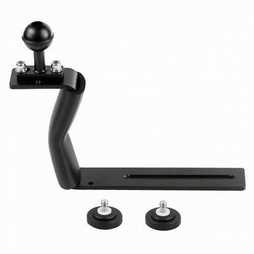 Underwater Camera Tray Bracket Aluminum Alloy Z Shaped Camera Grip mount 1/4 Inch Thread Underwater Tray Handle