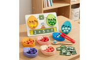 Dinosaur Egg-Shaped Sorting Set Multicolor Number Matching Eggs Colorful