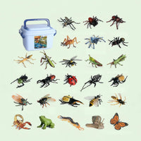 26 Pieces Solid Model Set Textured Surface Realistic Figurine Animal Figure for Kids