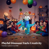 Riding-Style Dinosaur Suit Funny Design Inflatable Costume Self-Inflating