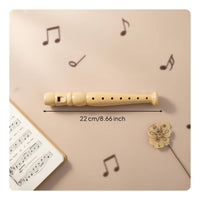 Wood Flute Easy to Learn 6 Hole Flute Lightweight for Practice, Beginners