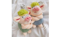 Angry Pig Soft Keychain Simple Clasp Personal Accessory Trendy Gift for Students