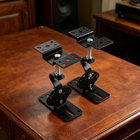 2 Pieces Adjustable Speaker Wall Mount 360° Rotation Swivel Ceiling Speaker Hanger Easy Installation for Professionals
