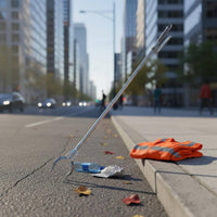 Long Reach Grabber No Bending Stainless Steel Grabber Claw Comfortable Press Action Heavy Duty Trash Picker for Elderly