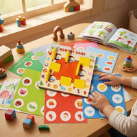 Memory Chess Game Pattern Recognition Wooden Memory Matching Game