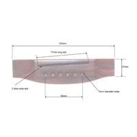Classical Guitar Bridge Lightweight Rosewood Guitar Bridge for Luthiers